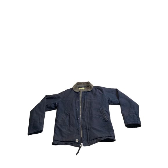 Vintage WWII US Navy N1 Deck Jacket Contract Coat Blue - Picture 2 of 6